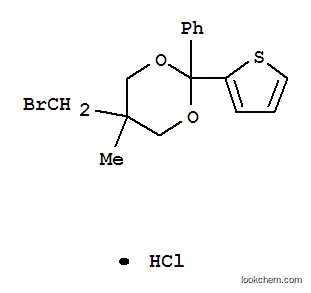 Molecular Structure of 7468-14-6 (5-(bromomethyl)-5-methyl-2-phenyl-2-(thiophen-2-yl)-1,3-dioxane)