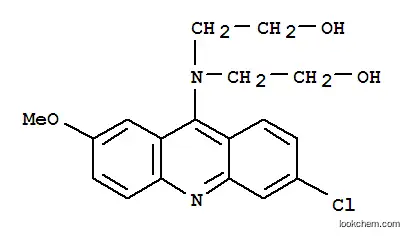 Molecular Structure of 7469-87-6 (2-[(6-chloro-2-methoxy-acridin-9-yl)-(2-hydroxyethyl)amino]ethanol)