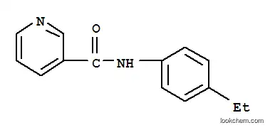 Molecular Structure of 75075-25-1 (N-(4-ethylphenyl)pyridine-3-carboxamide)