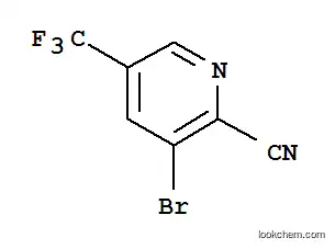 Molecular Structure of 760207-85-0 (2-PYRIDINECARBONITRILE, 3-BROMO-5-(TRIFLUOROMETHYL)-)