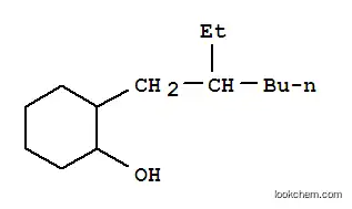Molecular Structure of 77189-05-0 (Cyclohexanol,2-(2-ethylhexyl)-)