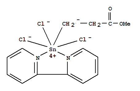 Tin,(2,2'-bipyridine-N,N')trichloro(3-methoxy-3-oxopropyl)- (9CI)