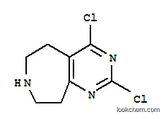 Molecular Structure of 781612-89-3 (tert-Butyl 2,4-dichloro-5,6,8,9-tetrahydropyrimido[4,5-d]azepine-7-carboxylate)