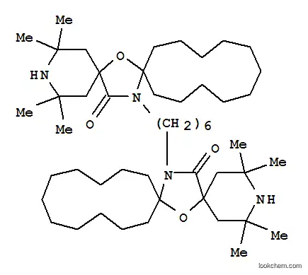 Molecular Structure of 79276-19-0 (20,20'-(hexane-1,6-diyl)bis(2,2,4,4-tetramethyl-7-oxa-3,20-diazadispiro[5.1.11.2]henicosan-21-one))