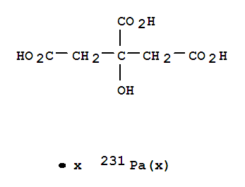 1,2,3-Propanetricarboxylicacid, 2-hydroxy-, protactinium-231Pa salt (9CI)