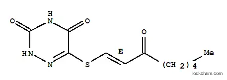 Molecular Structure of 80037-03-2 (6-[(3-oxooct-1-en-1-yl)sulfanyl]-1,2,4-triazine-3,5(2H,4H)-dione)