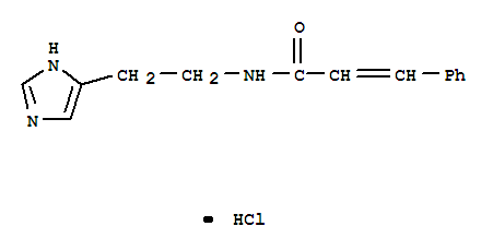 80180-25-2,(2E)-N-[2-(1H-imidazol-5-yl)ethyl]-3-phenylprop-2-enamide,2-Propenamide,N-[2-(1H-imidazol-4-yl)ethyl]-3-phenyl-, monohydrochloride(9CI)