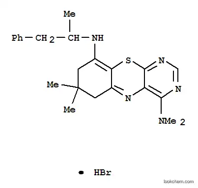 6H-Pyrimido(4,5-b)(1,4)benzothiazine, 7,8-dihydro-7,7-dimethyl-4-(dime thylamino)-9-(alpha-methylphenethylamino)-, hydrobromide