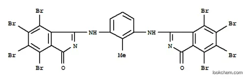 Molecular Structure of 82457-14-5 (3,3'-[(2-methyl-1,3-phenylene)diimino]bis[4,5,6,7-tetrabromo-1H-isoindol-1-one])