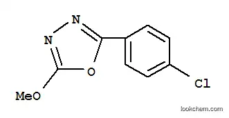 Molecular Structure of 82476-12-8 (2-(4-chlorophenyl)-5-methoxy-1,3,4-oxadiazole)