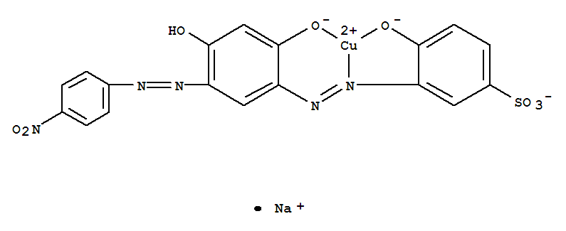 Cuprate(1-),[3-[[2,4-dihydroxy-5-[(4-nitrophenyl)azo]phenyl]azo]-4-hydroxybenzenesulfonato(3-)]-,sodium (9CI)