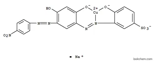 Molecular Structure of 83562-89-4 (Cuprate(1-),[3-[[2,4-dihydroxy-5-[(4-nitrophenyl)azo]phenyl]azo]-4-hydroxybenzenesulfonato(3-)]-,sodium (9CI))