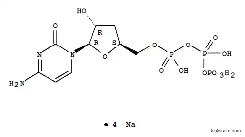 Molecular Structure of 83711-63-1 (Cytidine 5'-(tetrahydrogen triphosphate), 3'-deoxy-, tetrasodium salt)