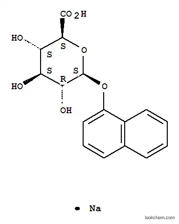 Molecular Structure of 83833-12-9 (1-NAPHTHYL-B-D-GLUCURONIDE, SODIUM SALT)