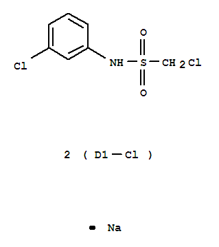 Methanesulfonamide, 1-chloro-N-(3, , -trichlorophenyl)-,sodium salt (9CI)
