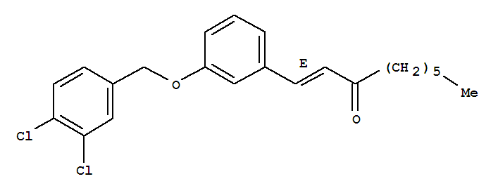 84319-55-1,1-{3-[(3,4-dichlorobenzyl)oxy]phenyl}non-1-en-3-one,NSC320232