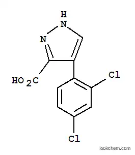 Molecular Structure of 844443-85-2 (1H-Pyrazole-3-carboxylicacid, 4-(2,4-dichlorophenyl)-)