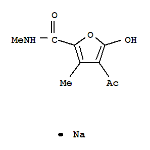 2-Furancarboxamide,4-acetyl-5-hydroxy-N,3-dimethyl-, sodium salt (1:1)