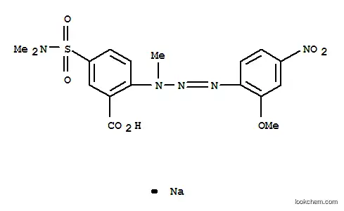 Molecular Structure of 85098-85-7 (sodium 5-[(dimethylamino)sulphonyl]-2-[3-(2-methoxy-4-nitrophenyl)-1-methyltriazen-2-yl]benzoate)