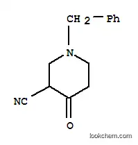 Molecular Structure of 85277-12-9 (3-Piperidinecarbonitrile,4-oxo-1-(phenylmethyl)-)