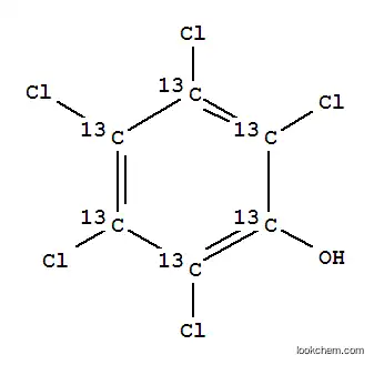 Molecular Structure of 85380-74-1 (PENTACHLOROPHENOL 13C6)