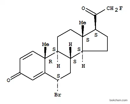 Molecular Structure of 855-51-6 (Pregna-1,4-diene-3,20-dione,6a-bromo-21-fluoro- (7CI,8CI))