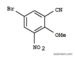 Molecular Structure of 855290-36-7 (Benzonitrile, 5-bromo-2-methoxy-3-nitro-)
