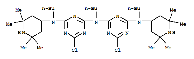 1,3,5-Triazine-2,4-diamine,N2,N4-dibutyl-N2-[4-[butyl(2,2,6,6-tetramethyl-4-piperidinyl)amino]-6-chloro-1,3,5-triazin-2-yl]-6-chloro-N4-(2,2,6,6-tetramethyl-4-piperidinyl)-
