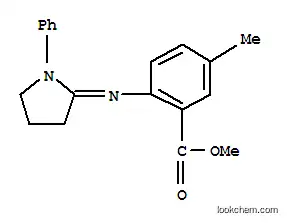 Molecular Structure of 856925-73-0 (METHYL 5-METHYL-2-[(1-PHENYLPYRROLIDENE)AMINO]BENZOATE)