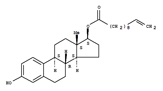 Estra-1,3,5(10)-triene-3,17-diol(17b)-, 17-(10-undecenoate) (9CI)