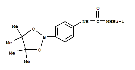 1-ISOBUTYL-3-(4-(4,4,5,5-TETRAMETHYL-1,3,2-DIOXABOROLAN-2-YL)PHENYL)UREA