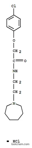 Molecular Structure of 87576-10-1 (2-(4-Chlorophenoxy)-N-(2-(hexahydro-1H-azepin-1-yl)ethyl)acetamide hyd rochloride)
