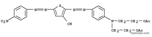 Molecular Structure of 87617-96-7 (2,2'[[4-[[3-cyano-5-[(4-nitrophenyl)azo]-2-thienyl]azo]phenyl]imino]diethyl diacetate)
