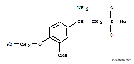Molecular Structure of 885268-03-1 (Benzenemethanamine,3-methoxy-a-[(methylsulfonyl)methyl]-4-(phenylmethoxy)-)