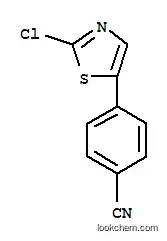Molecular Structure of 889672-75-7 (Benzonitrile,4-(2-chloro-5-thiazolyl)-)