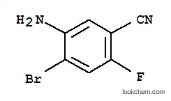 Molecular Structure of 893615-28-6 (BENZONITRILE, 5-AMINO-4-BROMO-2-FLUORO)