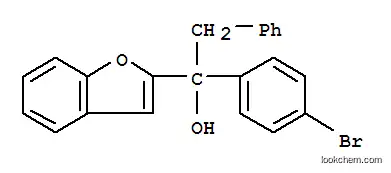 Molecular Structure of 89998-95-8 (1-(1-benzofuran-2-yl)-1-(4-bromophenyl)-2-phenylethanol)