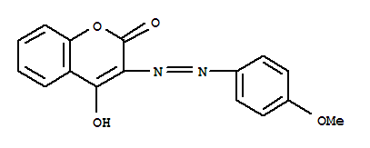 2H-1-Benzopyran-2-one,4-hydroxy-3-[2-(4-methoxyphenyl)diazenyl]-