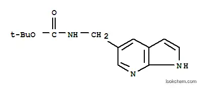 Molecular Structure of 900514-09-2 ((1H-PYRROLO[2,3-B]PYRIDIN-5-YLMETHYL)-CARBAMIC ACID TERT-BUTYL ESTER)