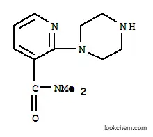 Molecular Structure of 902836-08-2 (N,N-Dimethyl-2-(1-piperazinyl)nicotinamide hydrochloride)