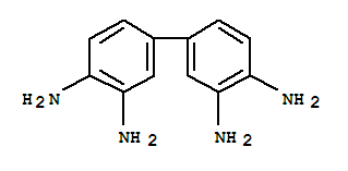 molecular structure of 91-95-2 (3,3'-diaminobenzidine)