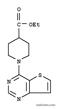 Molecular Structure of 910037-27-3 (Ethyl 1-(thieno[3,2-d]pyrimidin-4-yl)piperidine-4-carboxylate)