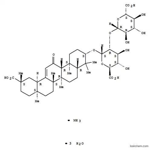 Molecular Structure of 911217-00-0 (GLYCYRRHIZIC ACID, AMMONIUM SALT, TRIHYDRATE(RG))