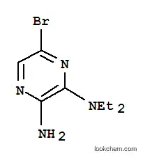 Molecular Structure of 912773-09-2 (2-AMINO-5-BROMO-3-(DIETHYLAMINO)PYRAZINE)