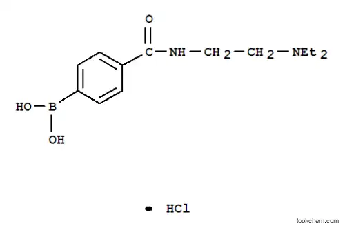 Molecular Structure of 913835-46-8 (4-(2-(DIETHYLAMINO)ETHYLCARBAMOYL)PHENYLBORONIC ACID, HCL)