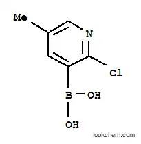 Molecular Structure of 913835-86-6 (2-CHLORO-5-METHYLPYRIDINE-3-BORONIC ACID 98)