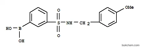 Molecular Structure of 913836-05-2 (3-[N-(4-METHOXYBENZYL)SULFAMOYL]PHENYLBORONIC ACID)