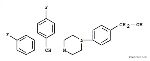 Molecular Structure of 914349-62-5 (4-{4-[Bis(4-fluorophenyl)methyl]piperazinyl}benzyl alcohol)