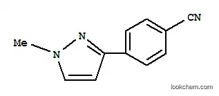 Molecular Structure of 915707-41-4 (4-(1-Methyl-1H-pyrazol-3-yl)benzonitrile)