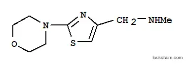 Molecular Structure of 915707-64-1 (4-[(Methylamino)methyl]-2-morpholin-4-yl-1,3-thiazole)